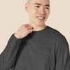 Amazon Essentials Men’s Regular-Fit Crewneck Long-Sleeve T-Shirt, Casual Cotton Jersey(Charcoal Heather)