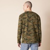 Amazon Essentials Men’s Regular-Fit Crewneck Long-Sleeve T-Shirt, Casual Cotton Jersey(Green Camo)