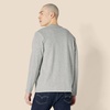 Amazon Essentials Men’s Regular-Fit Crewneck Long-Sleeve T-Shirt, Casual Cotton Jersey(Light Grey Heather)