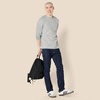 Amazon Essentials Men’s Regular-Fit Crewneck Long-Sleeve T-Shirt, Casual Cotton Jersey(Light Grey Heather)