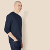 Amazon Essentials Men’s Regular-Fit Crewneck Long-Sleeve T-Shirt, Casual Cotton Jersey(Navy)