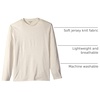 Amazon Essentials Men’s Regular-Fit Crewneck Long-Sleeve T-Shirt, Casual Cotton Jersey(Oatmeal Heather)