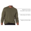Amazon Essentials Men’s Regular-Fit Crewneck Long-Sleeve T-Shirt, Casual Cotton Jersey(Olive Heather)
