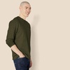 Amazon Essentials Men’s Regular-Fit Crewneck Long-Sleeve T-Shirt, Casual Cotton Jersey(Olive Heather)