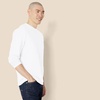 Amazon Essentials Men’s Regular-Fit Crewneck Long-Sleeve T-Shirt, Casual Cotton Jersey(White)