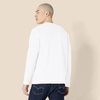 Amazon Essentials Men’s Regular-Fit Crewneck Long-Sleeve T-Shirt, Casual Cotton Jersey(White)