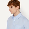Amazon Essentials Men’s Regular-Fit Long Sleeve Linen Blend Shirt(Light Blue)