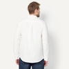 Amazon Essentials Men’s Regular-Fit Long Sleeve Linen Blend Shirt(White)