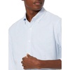 Amazon Essentials Men’s Regular-Fit Long Sleeve Oxford Shirt, 100% Cotton(Blue Stripe)