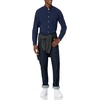 Amazon Essentials Men’s Regular-Fit Long Sleeve Oxford Shirt, 100% Cotton(Navy)