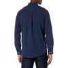 Amazon Essentials Men’s Regular-Fit Long Sleeve Oxford Shirt, 100% Cotton(Navy)