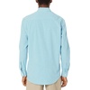 Amazon Essentials Men’s Regular-Fit Long-Sleeve Casual Poplin Shirt, Button Front, Business Casual, Collared(Aqua Mini-gingham)