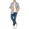 Amazon Essentials Men’s Regular-Fit Long-Sleeve Casual Poplin Shirt, Button Front, Business Casual, Collared(Black Gingham)