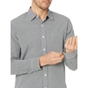 Amazon Essentials Men’s Regular-Fit Long-Sleeve Casual Poplin Shirt, Button Front, Business Casual, Collared(Black Gingham)