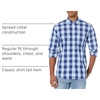 Amazon Essentials Men’s Regular-Fit Long-Sleeve Casual Poplin Shirt, Button Front, Business Casual, Collared(Blue Buffalo)