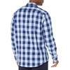 Amazon Essentials Men’s Regular-Fit Long-Sleeve Casual Poplin Shirt, Button Front, Business Casual, Collared(Blue Buffalo Check)