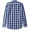 Amazon Essentials Men’s Regular-Fit Long-Sleeve Casual Poplin Shirt, Button Front, Business Casual, Collared(Blue Charcoal Plaid)