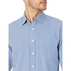 Amazon Essentials Men’s Regular-Fit Long-Sleeve Casual Poplin Shirt, Button Front, Business Casual, Collared(Blue Gingham)