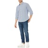 Amazon Essentials Men’s Regular-Fit Long-Sleeve Casual Poplin Shirt, Button Front, Business Casual, Collared(Blue Gingham)