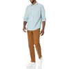 Amazon Essentials Men’s Regular-Fit Long-Sleeve Casual Poplin Shirt, Button Front, Business Casual, Collared(Blue Green Checked)