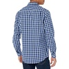 Amazon Essentials Men’s Regular-Fit Long-Sleeve Casual Poplin Shirt, Button Front, Business Casual, Collared(Blue Plaid/Red)