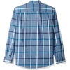 Amazon Essentials Men’s Regular-Fit Long-Sleeve Casual Poplin Shirt, Button Front, Business Casual, Collared(Denim Large Plaid)