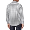 Amazon Essentials Men’s Regular-Fit Long-Sleeve Casual Poplin Shirt, Button Front, Business Casual, Collared(Grey Plaid)