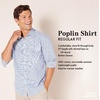 Amazon Essentials Men’s Regular-Fit Long-Sleeve Casual Poplin Shirt, Button Front, Business Casual, Collared(Grey Windowpane)
