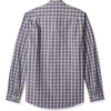 Amazon Essentials Men’s Regular-Fit Long-Sleeve Casual Poplin Shirt, Button Front, Business Casual, Collared(Grey Windowpane)