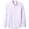 Amazon Essentials Men’s Regular-Fit Long-Sleeve Casual Poplin Shirt, Button Front, Business Casual, Collared(Lavender White Double Stripe)