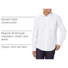 Amazon Essentials Men’s Regular-Fit Long-Sleeve Casual Poplin Shirt, Button Front, Business Casual, Collared(Lavender White Vertical Stripe)