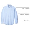 Amazon Essentials Men’s Regular-Fit Long-Sleeve Casual Poplin Shirt, Button Front, Business Casual, Collared(Light Blue)