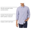 Amazon Essentials Men’s Regular-Fit Long-Sleeve Casual Poplin Shirt, Button Front, Business Casual, Collared(Light Blue Red Plaid)