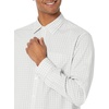 Amazon Essentials Men’s Regular-Fit Long-Sleeve Casual Poplin Shirt, Button Front, Business Casual, Collared(Light Grey White Checked)