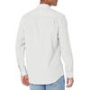Amazon Essentials Men’s Regular-Fit Long-Sleeve Casual Poplin Shirt, Button Front, Business Casual, Collared(Light Grey White Checked)