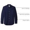 Amazon Essentials Men’s Regular-Fit Long-Sleeve Casual Poplin Shirt, Button Front, Business Casual, Collared(Navy)