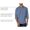 Amazon Essentials Men’s Regular-Fit Long-Sleeve Casual Poplin Shirt, Button Front, Business Casual, Collared(Navy Plaid)