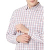 Amazon Essentials Men’s Regular-Fit Long-Sleeve Casual Poplin Shirt, Button Front, Business Casual, Collared(Red/White/Blue Plaid)