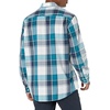 Amazon Essentials Men’s Regular-Fit Long-Sleeve Casual Poplin Shirt, Button Front, Business Casual, Collared(Teal Blue Navy Large Plaid)