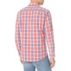 Amazon Essentials Men’s Regular-Fit Long-Sleeve Casual Poplin Shirt, Button Front, Business Casual, Collared(Washed Red Windowpane)