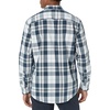 Amazon Essentials Men’s Regular-Fit Long-Sleeve Casual Poplin Shirt, Button Front, Business Casual, Collared(White Navy Large Plaid)