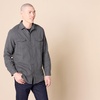 Amazon Essentials Men’s Regular-Fit Long-Sleeve Flannel Shirt, Button-Up Cotton Twill, Double Chest Pockets(Charcoal Heather)