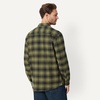 Amazon Essentials Men’s Regular-Fit Long-Sleeve Flannel Shirt, Button-Up Cotton Twill, Double Chest Pockets(Dark Olive Plaid)