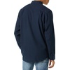 Amazon Essentials Men’s Regular-Fit Long-Sleeve Flannel Shirt, Button-Up Cotton Twill, Double Chest Pockets(Navy)