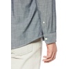 Amazon Essentials Men’s Regular-Fit Long-Sleeve Lightweight Cotton Chambray Shirt with Pockets(Grey)