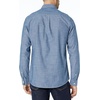 Amazon Essentials Men’s Regular-Fit Long-Sleeve Lightweight Cotton Chambray Shirt with Pockets(Rinsed)