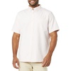Amazon Essentials Men’s Regular-Fit Short Sleeve Stretch Oxford Shirt with Pocket(Pale Pink)