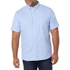 Amazon Essentials Men’s Regular-Fit Short Sleeve Stretch Oxford Shirt with Pocket(Powder Blue)