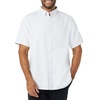 Amazon Essentials Men’s Regular-Fit Short Sleeve Stretch Oxford Shirt with Pocket(Powder Blue Vertical Stripe)