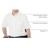 Amazon Essentials Men’s Regular-Fit Short Sleeve Stretch Oxford Shirt with Pocket(White)